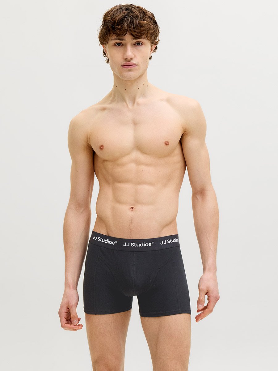 Pack of 3 - Printed Waistband Trunks