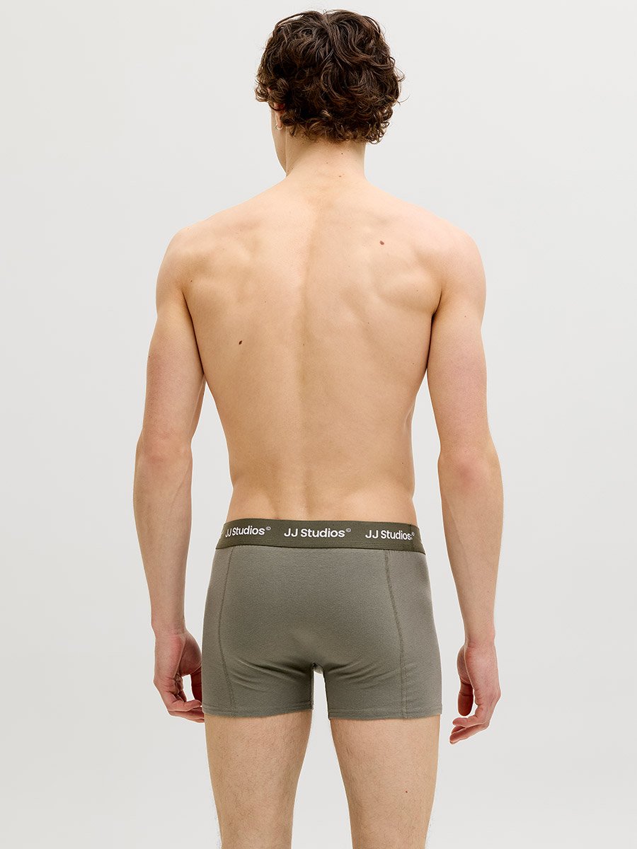 Pack of 3 -  Printed Waistband Trunks