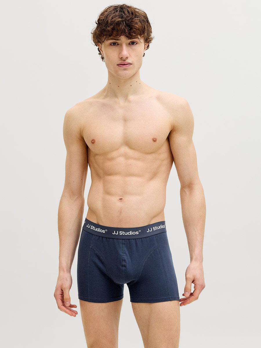 Pack of 3 -  Printed Waistband Trunks