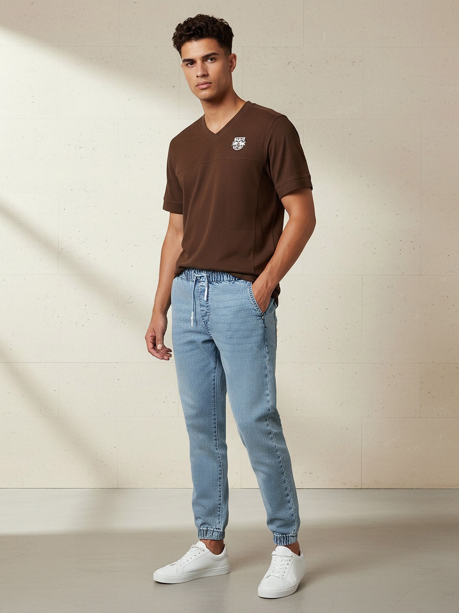 Men Slim Fit Mid-Rise Jeans