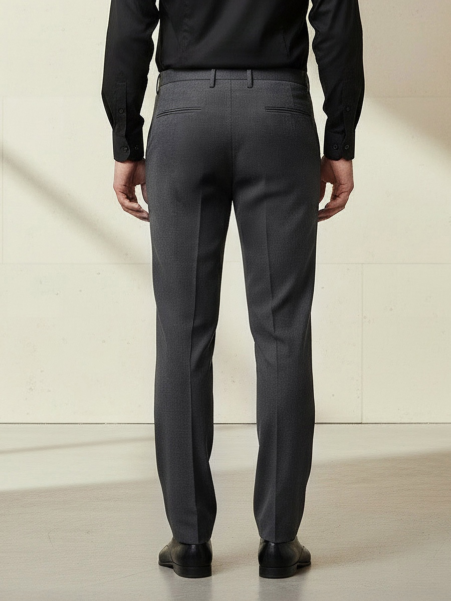 Men Regular Fit Formal Trousers