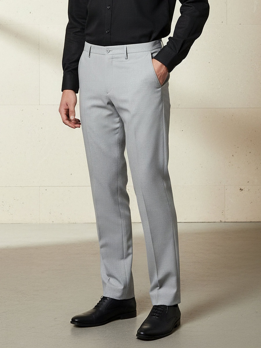 Men Slim Fit Formal Trousers