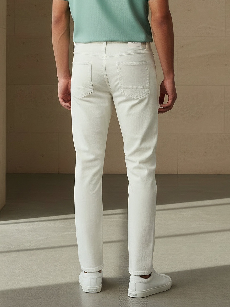 Men Slim Fit Flexi Waist Pocket Jeans