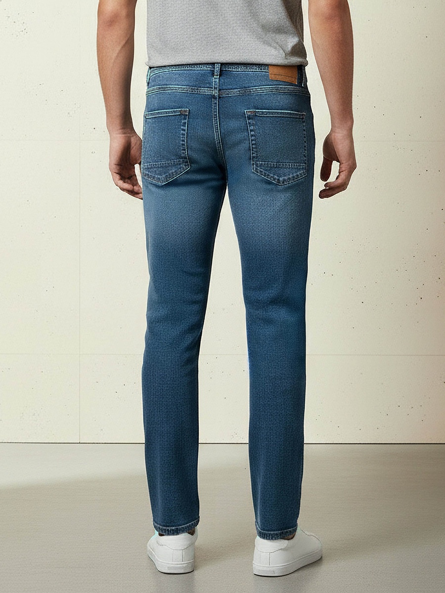 Men Slim Fit Flexi Waist Pocket Jeans