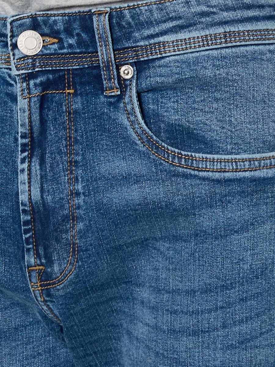 Men Slim Fit Flexi Waist Pocket Jeans