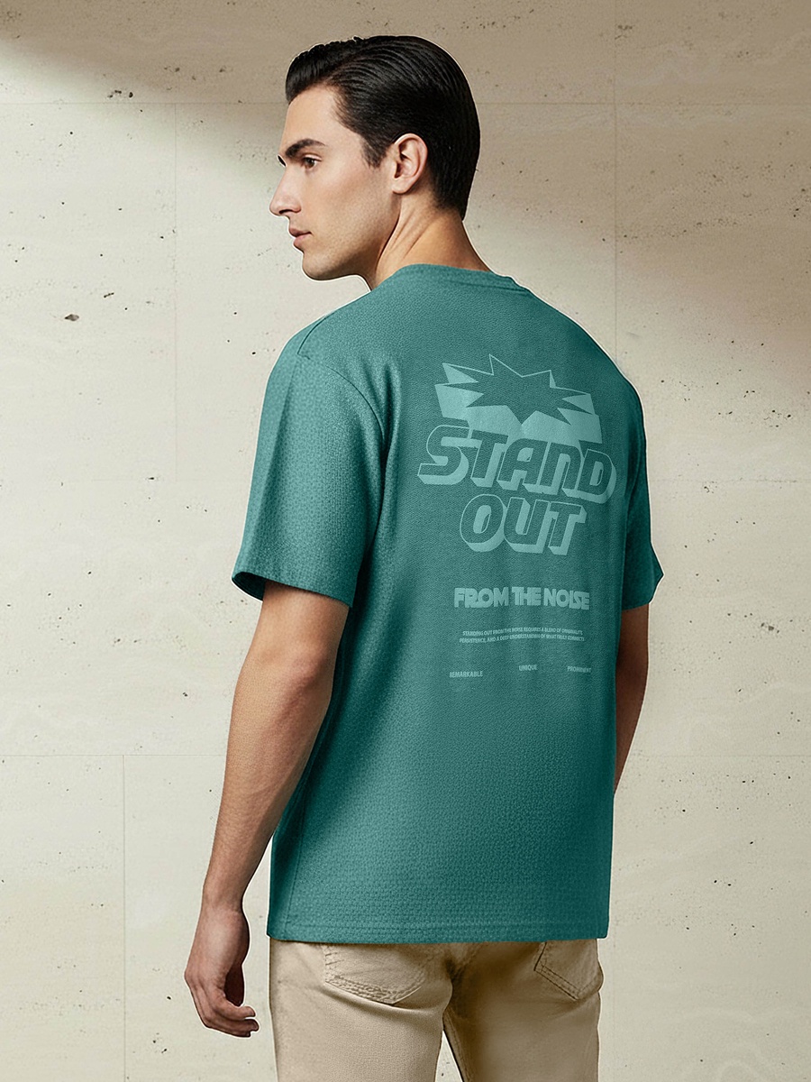 Men Regular Fit Crew Neck Short Sleeve Graphic T-Shirt