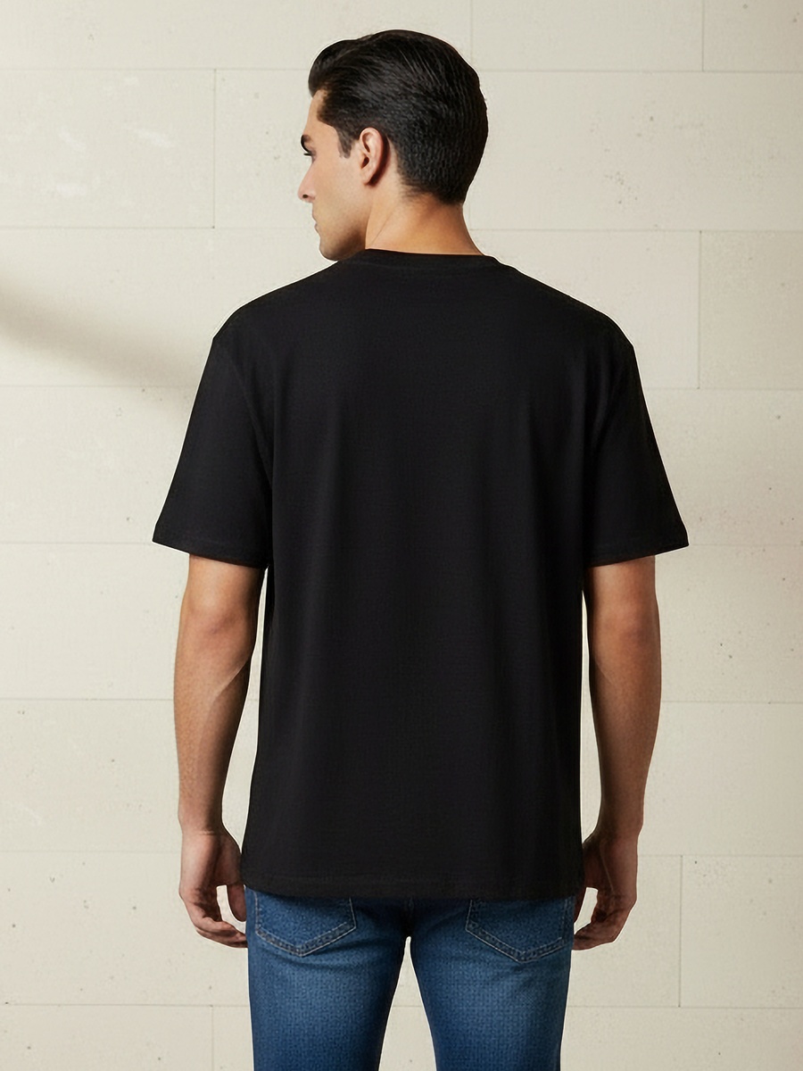 Men Regular Fit Crew Neck Short Sleeve Graphic T-Shirt