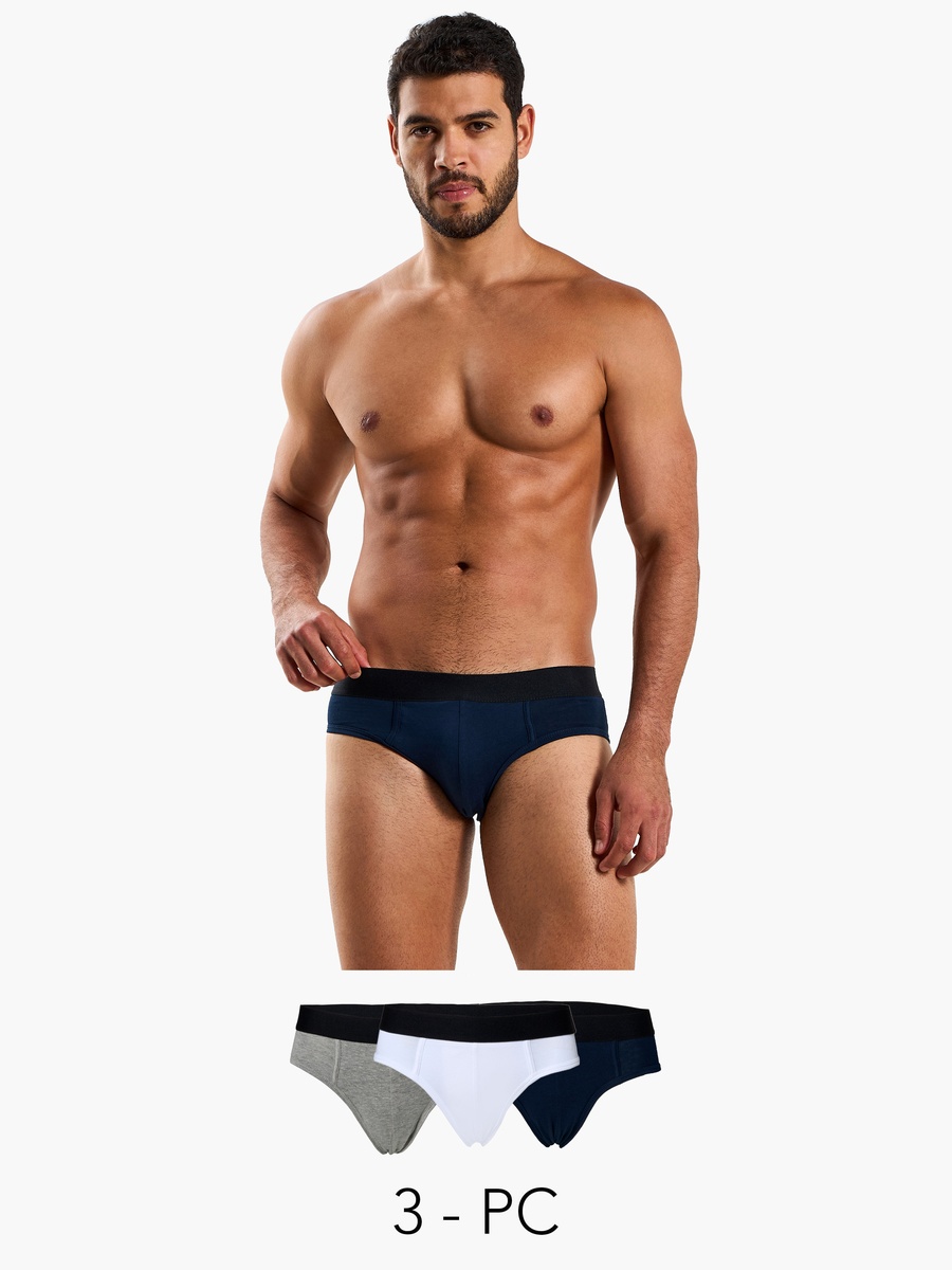 Men Cotton Briefs - Pack of 3