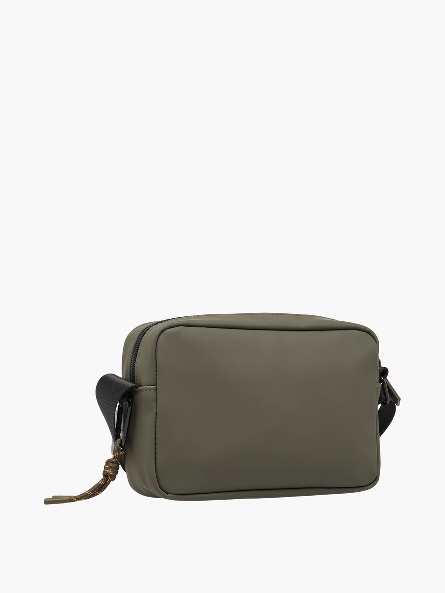 Men Buckle Clasp Crossbody Bag with Adjustable Strap
