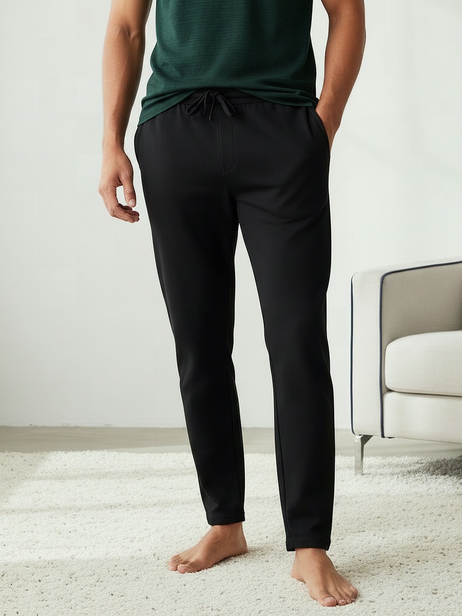 Men Cotton Pocket Nightwear Set