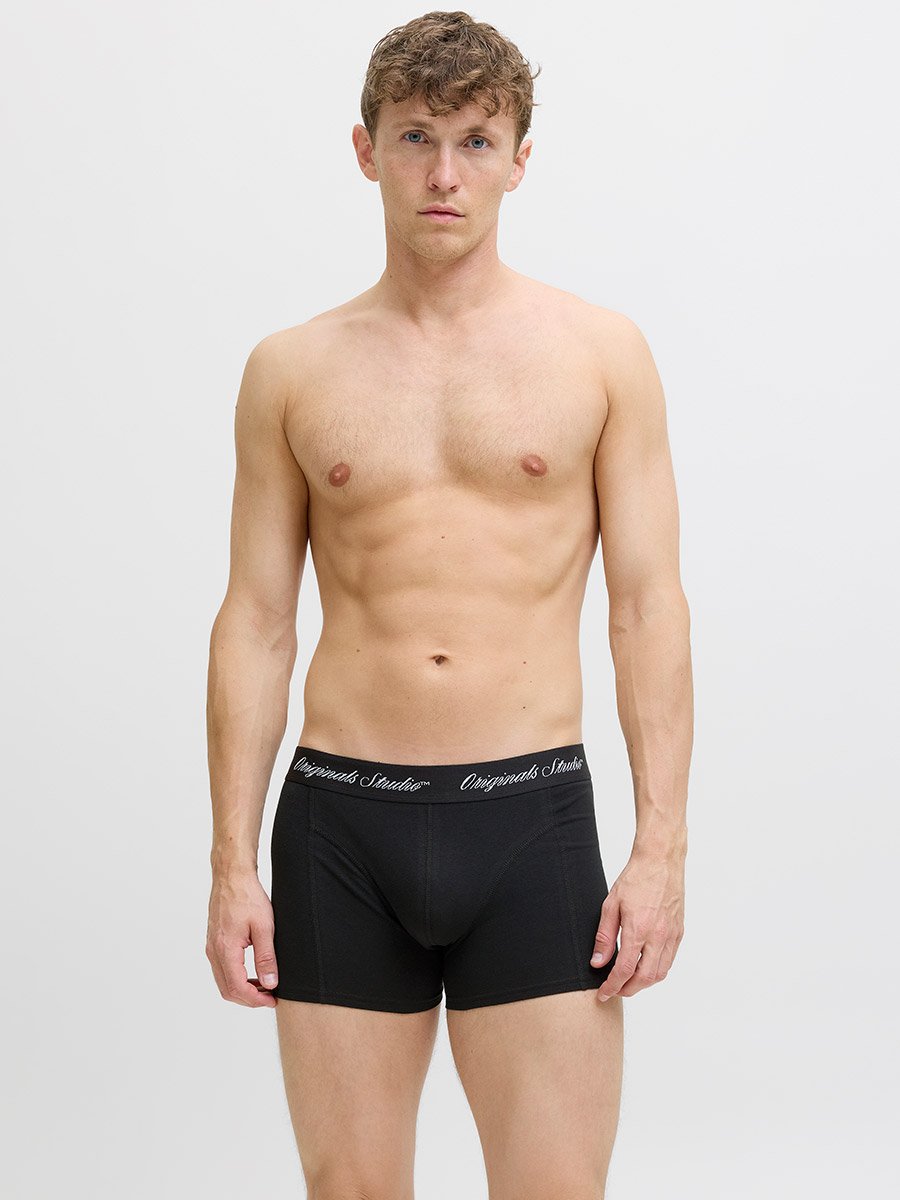 Pack of 3 - Printed Waistband Trunks