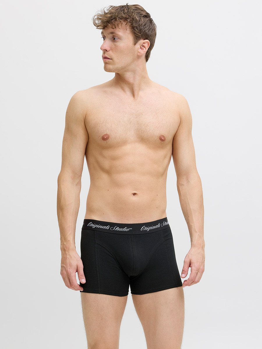 Pack of 3 - Printed Waistband Trunks