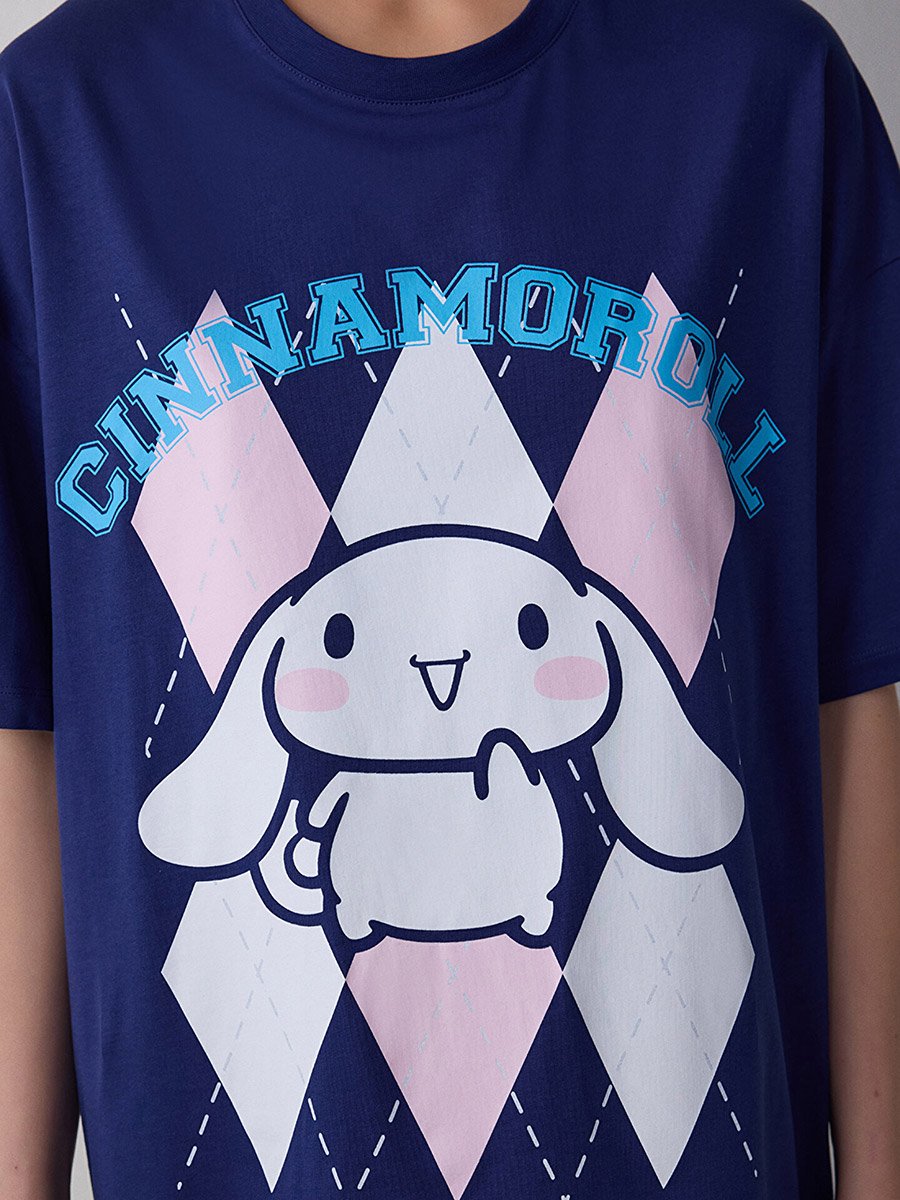 Cinnamoroll Dreamy Print Sleep T-Shirt Dress 