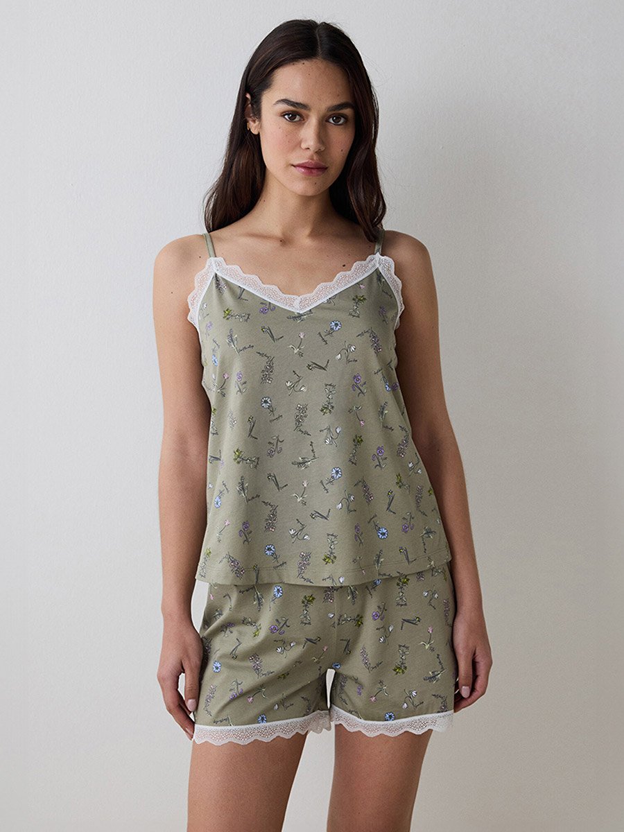 Iris Printed Cami and Shorts Set