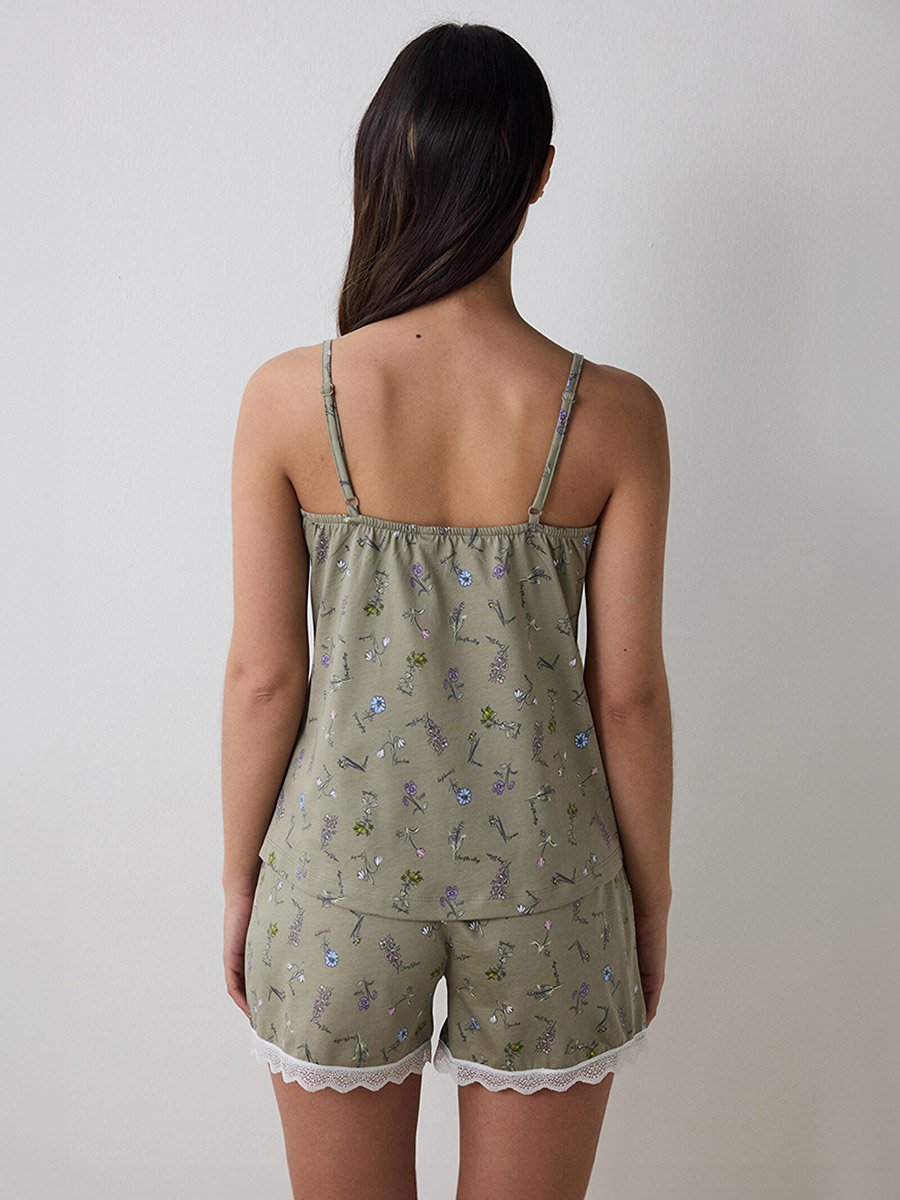 Iris Printed Cami and Shorts Set