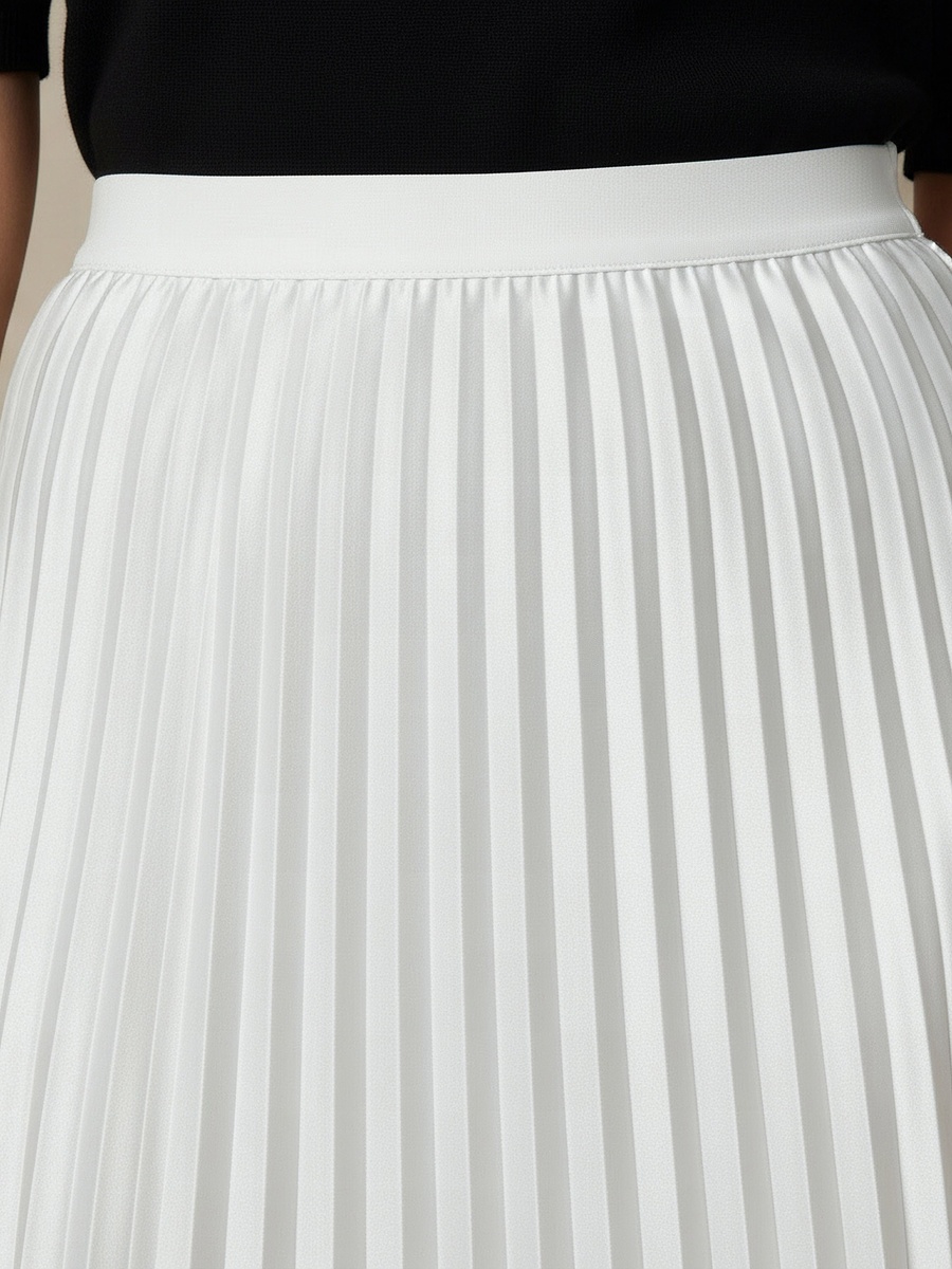 Midi Skirt with Pleats
