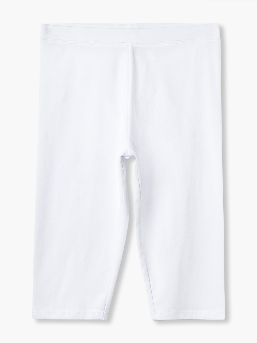 Pack of 2 Mid-Rise Knee Length Leggings with Elasticated Waistband