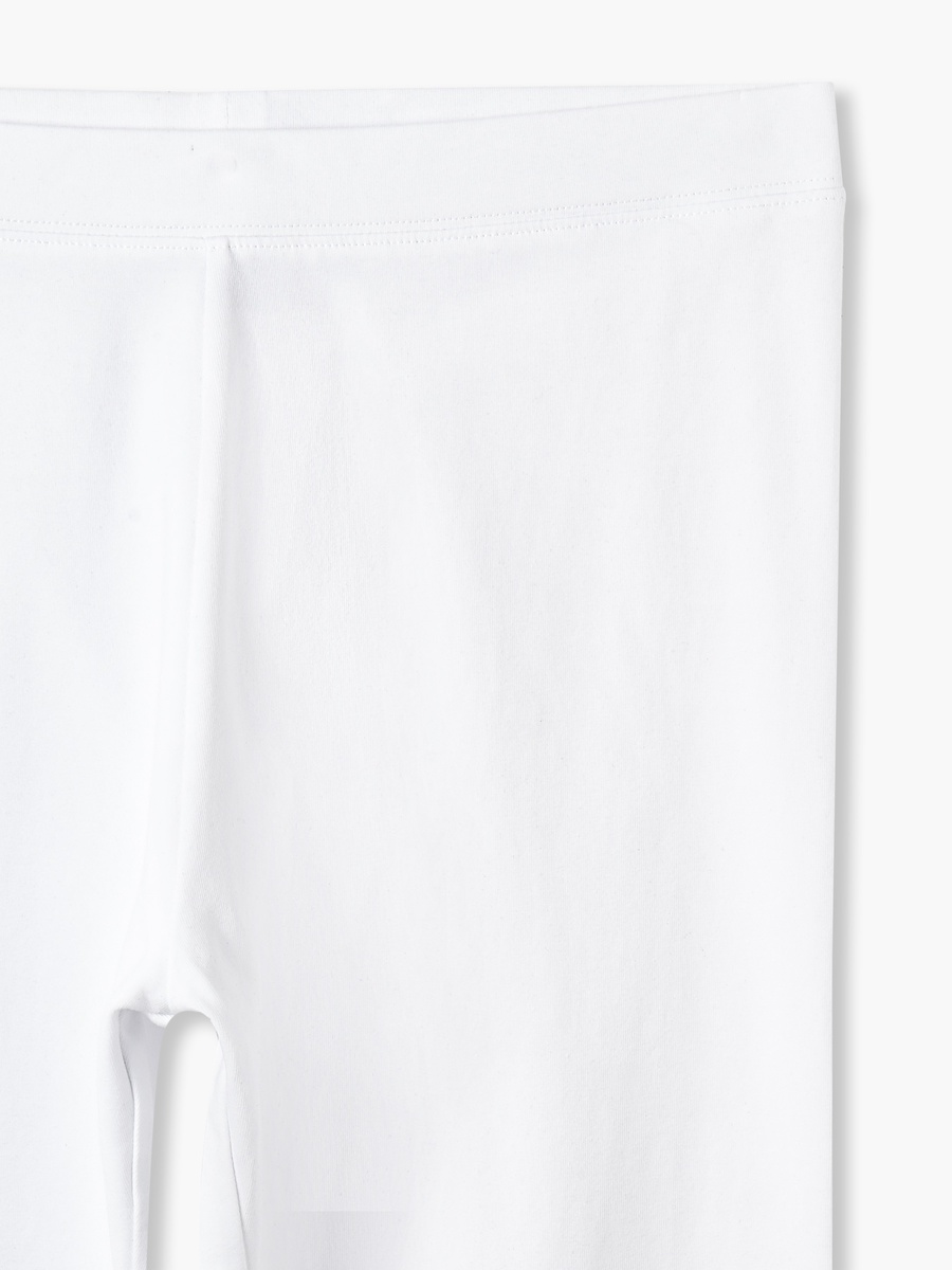 Pack of 2 Mid-Rise Knee Length Leggings with Elasticated Waistband