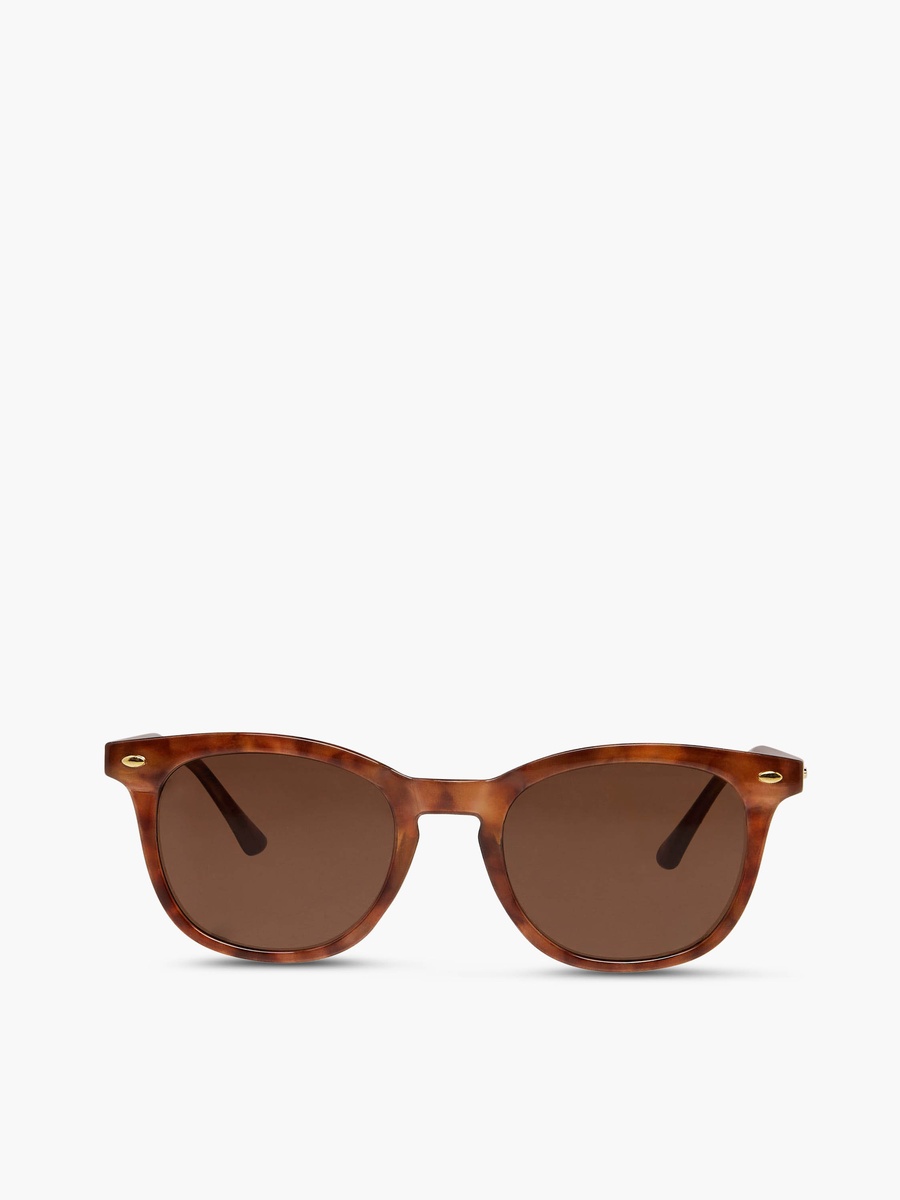 UV Protection Brown Lens Square Sunglasses