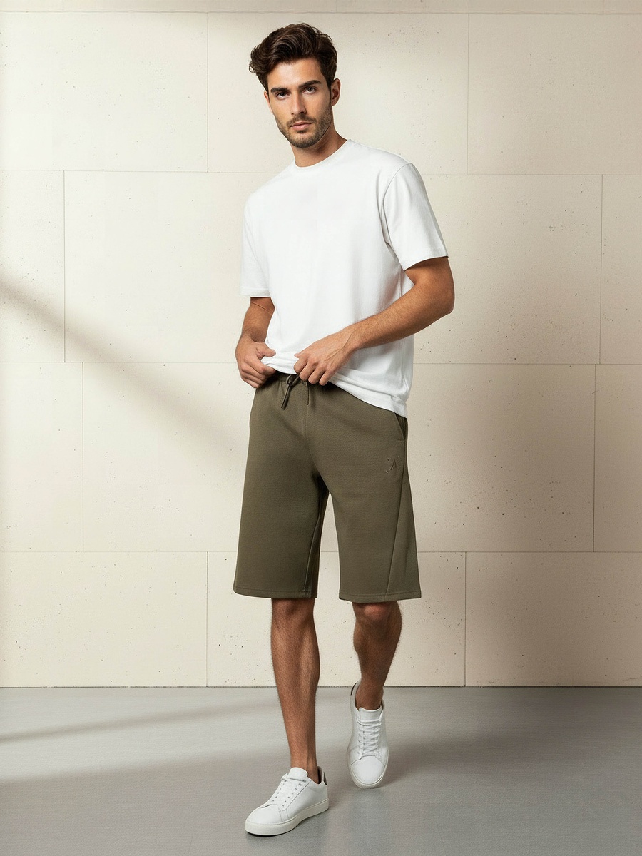 Men Performance Non-Stretch Panelled Shorts