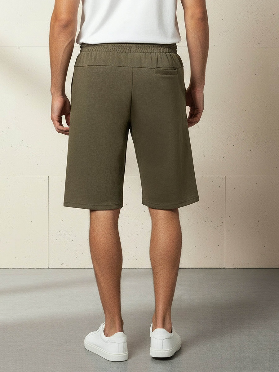 Men Performance Non-Stretch Panelled Shorts