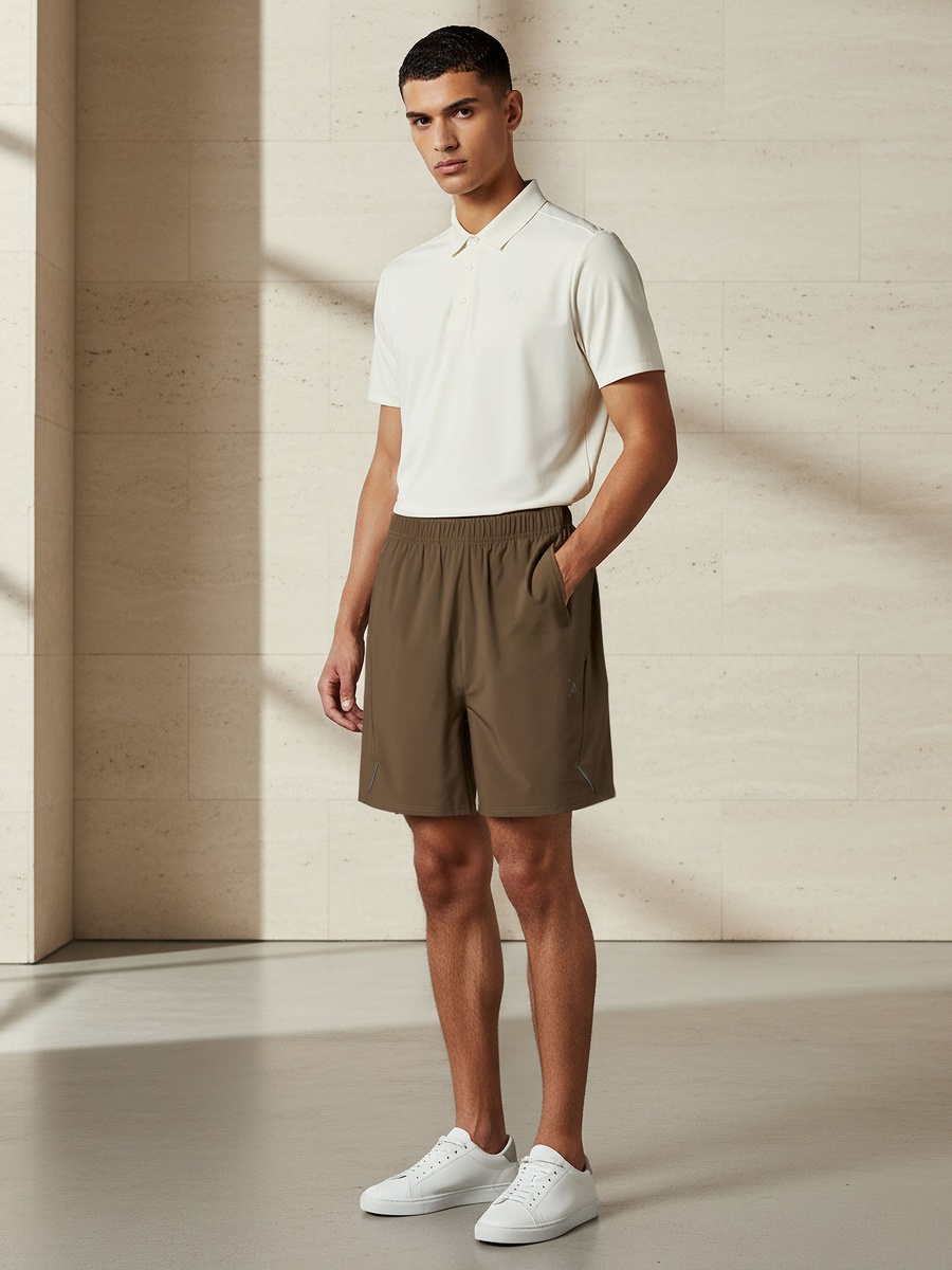 Men Performance Panel Sports Shorts