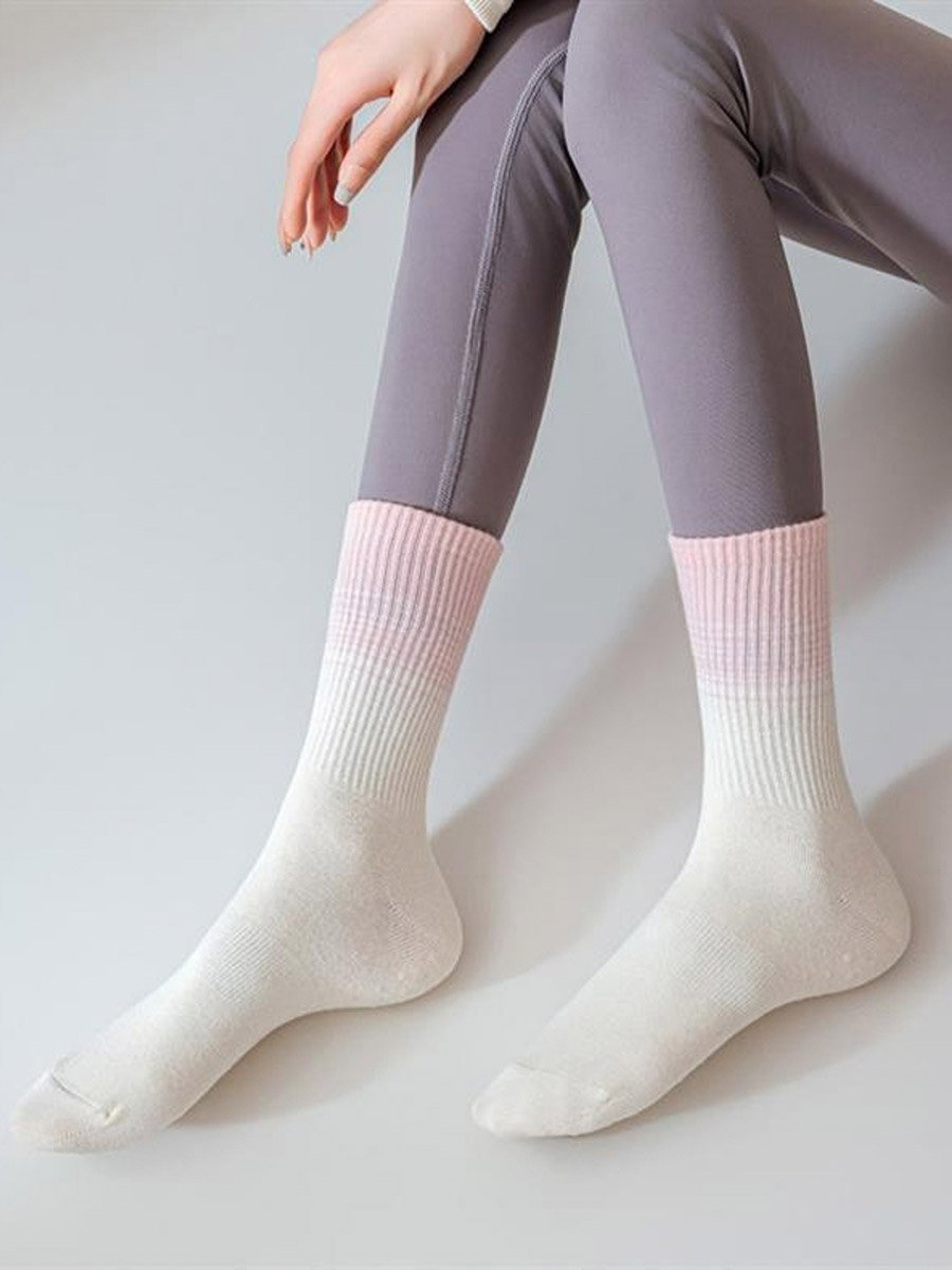 Tonal Ombre Silicon Pad Yoga Socks