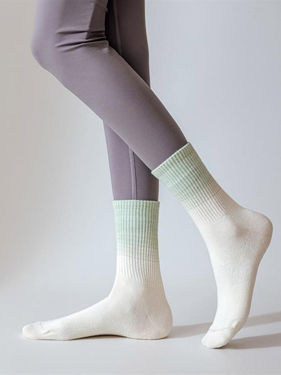 Tonal Ombre Silicon Pad Yoga Socks