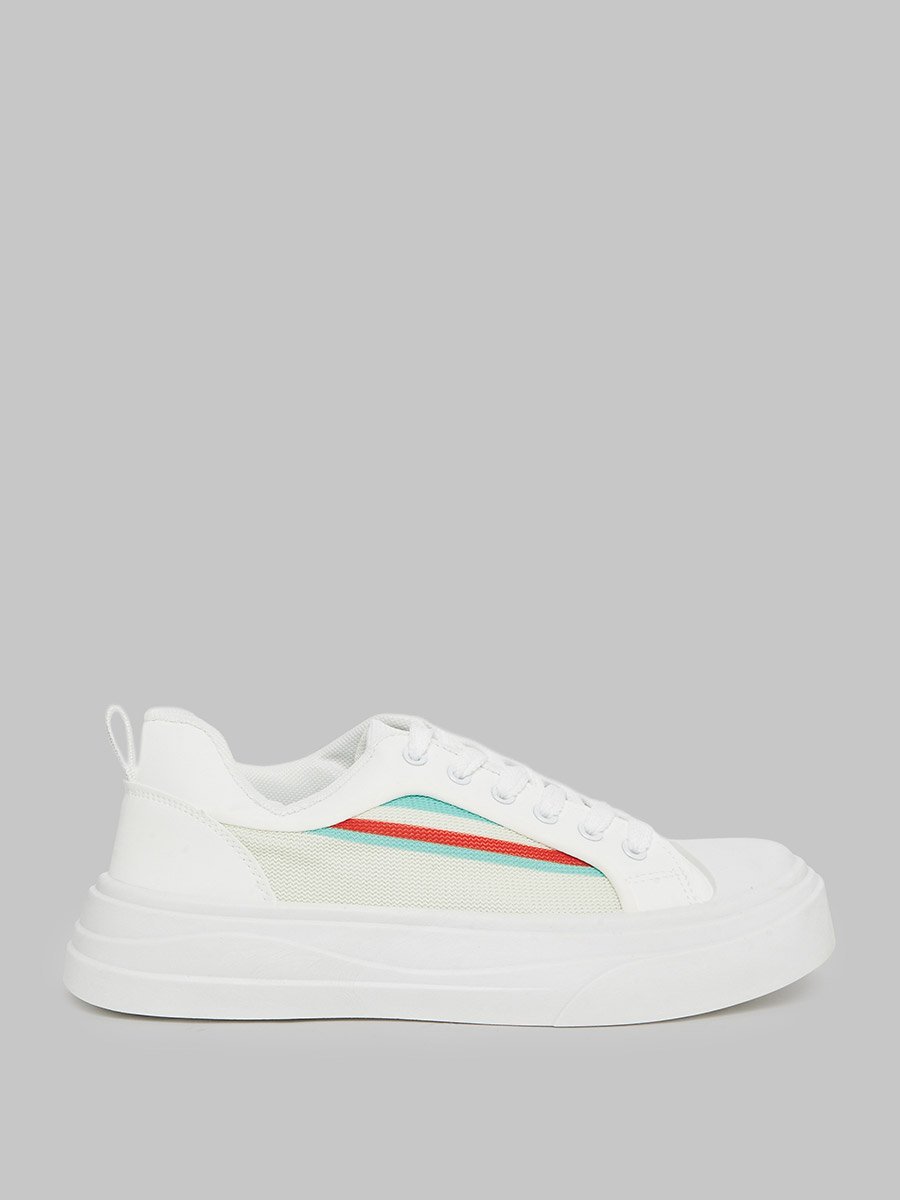 Off White Retro Stripe Sneakers