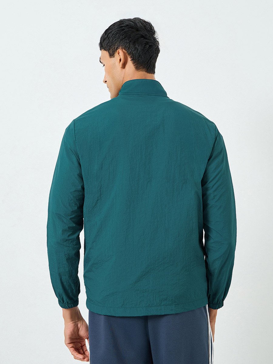 Men Teal Long Sleeve Jacket