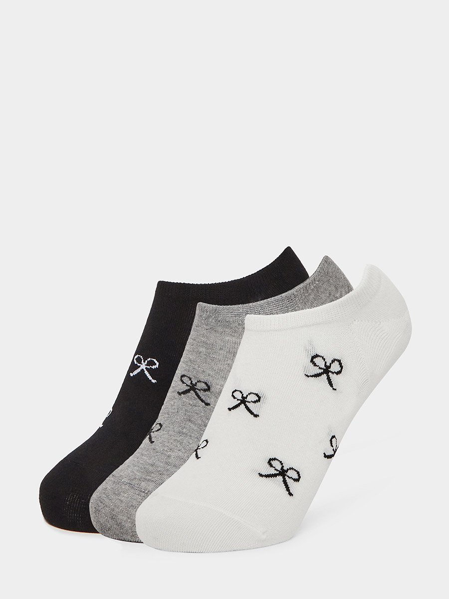 Pack of 3 - Bow Design Socks