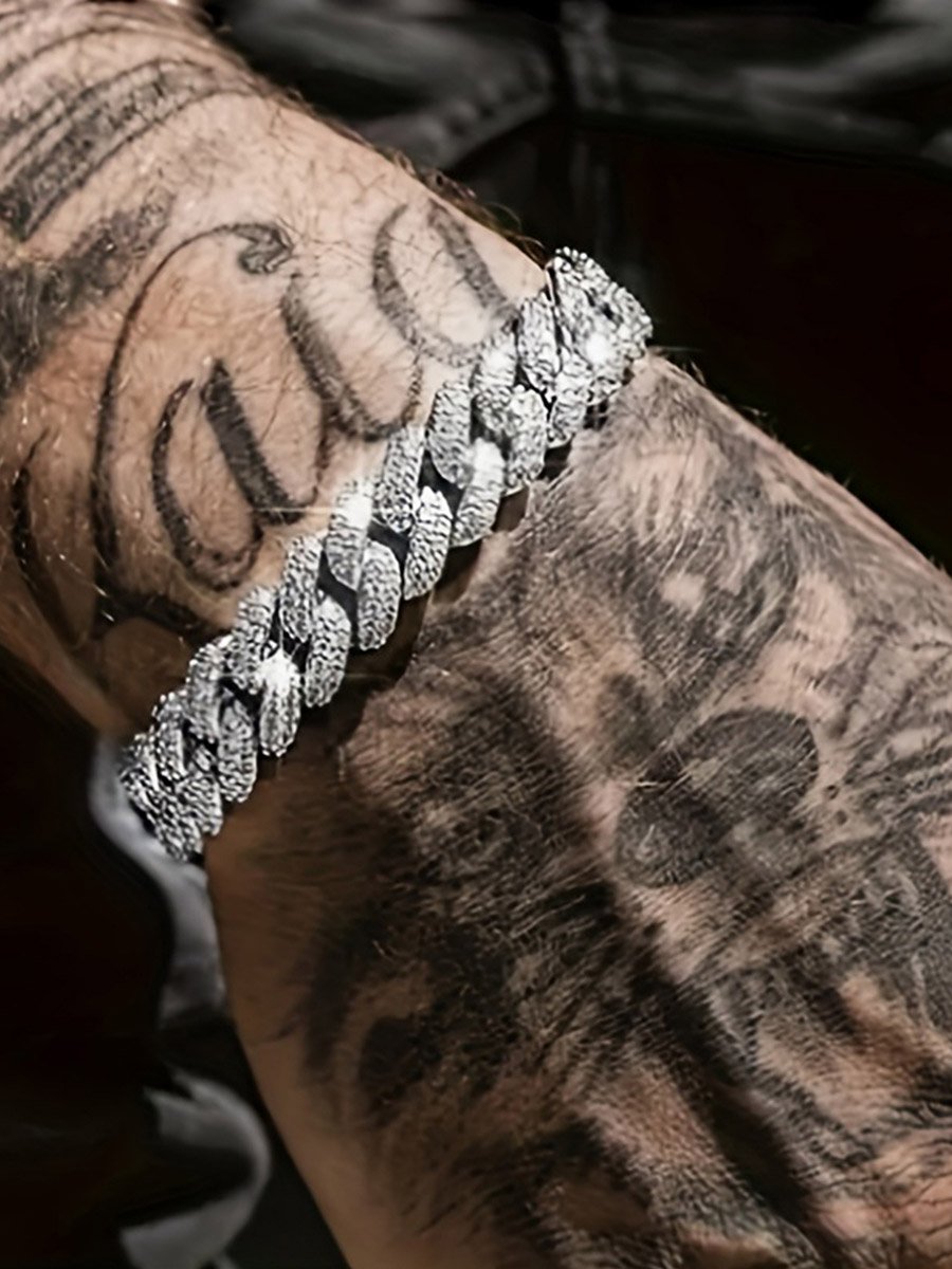Rhinestone Crystal Curb Chain Bracelet