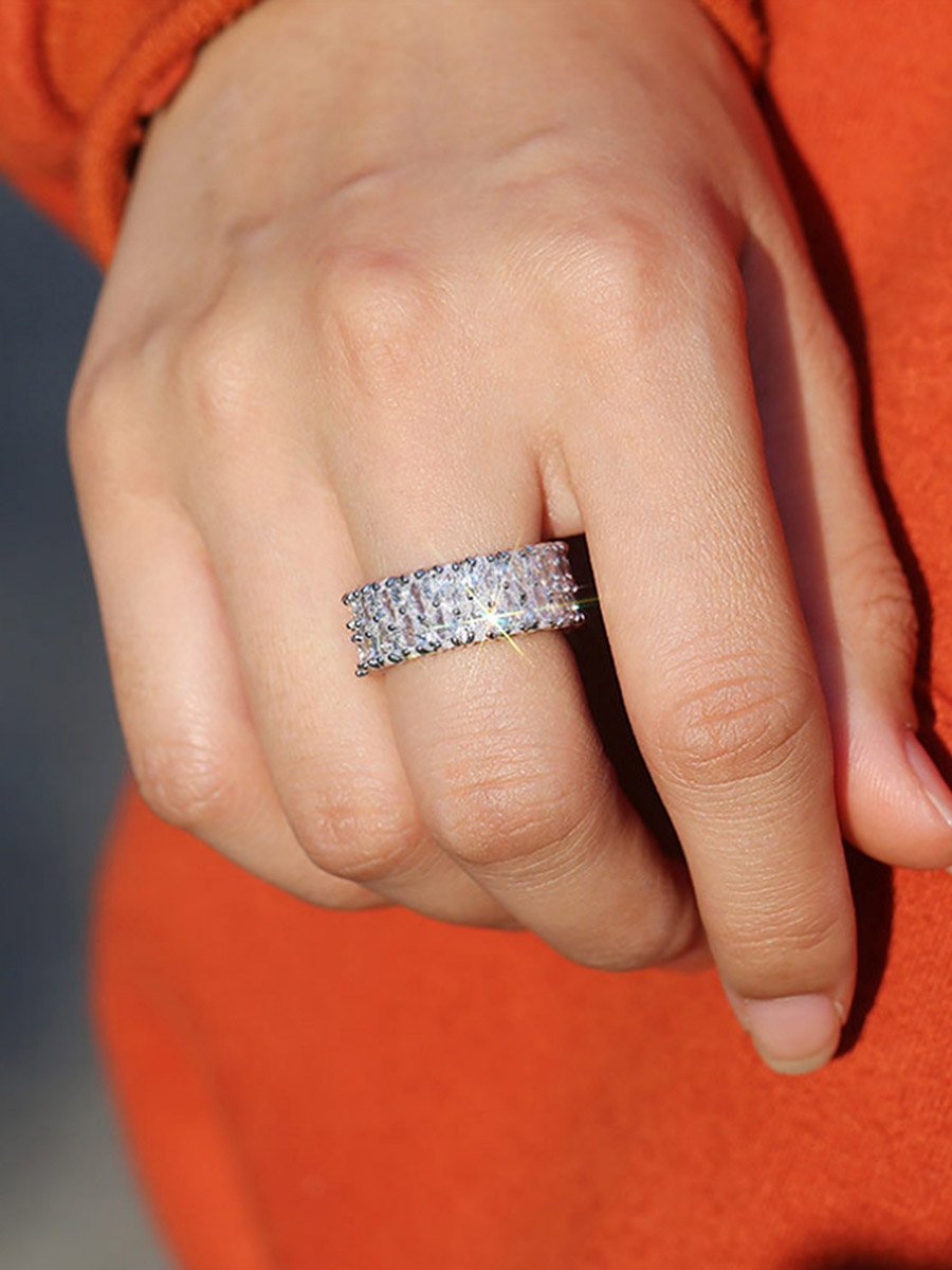 Sparkling Eternity Band Ring