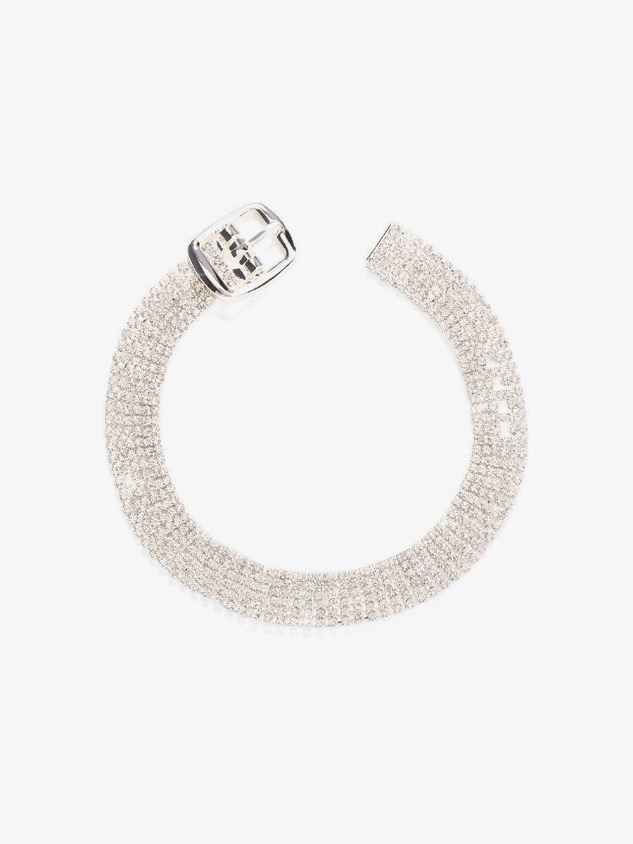 Rhinestone Buckle Detail Anklet