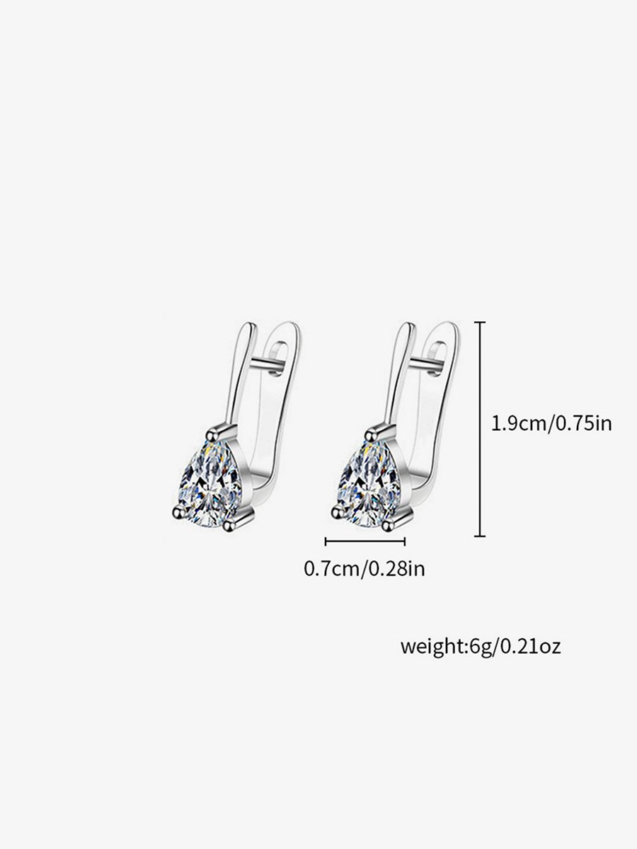 Rhinestone Waterdrop Earrings