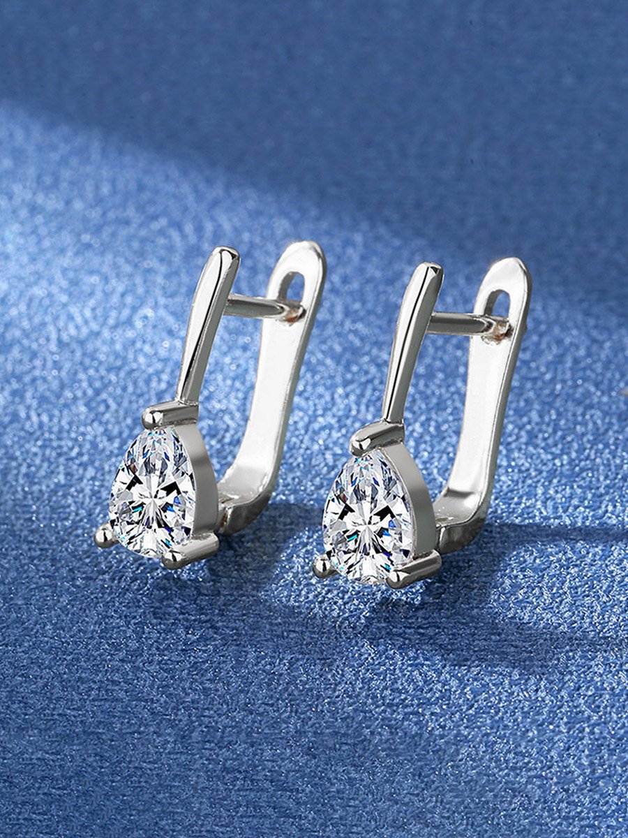 Rhinestone Waterdrop Earrings