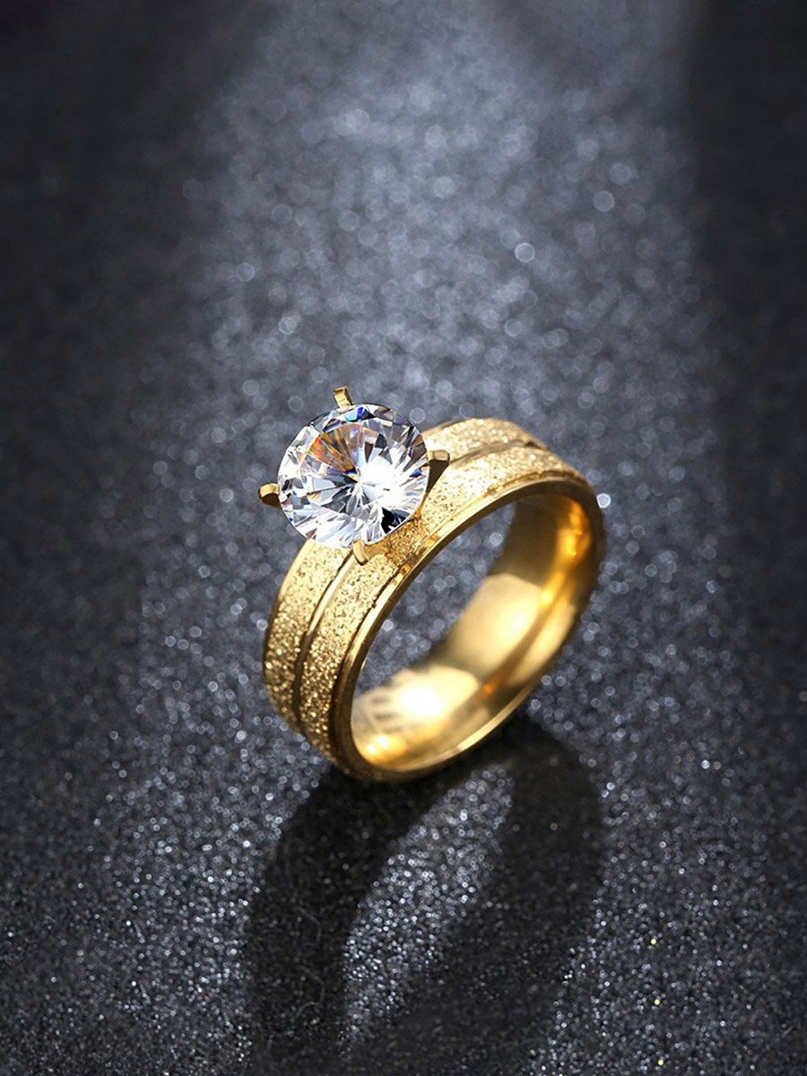 Pack of 2 - Rhinestone Embellished Rings