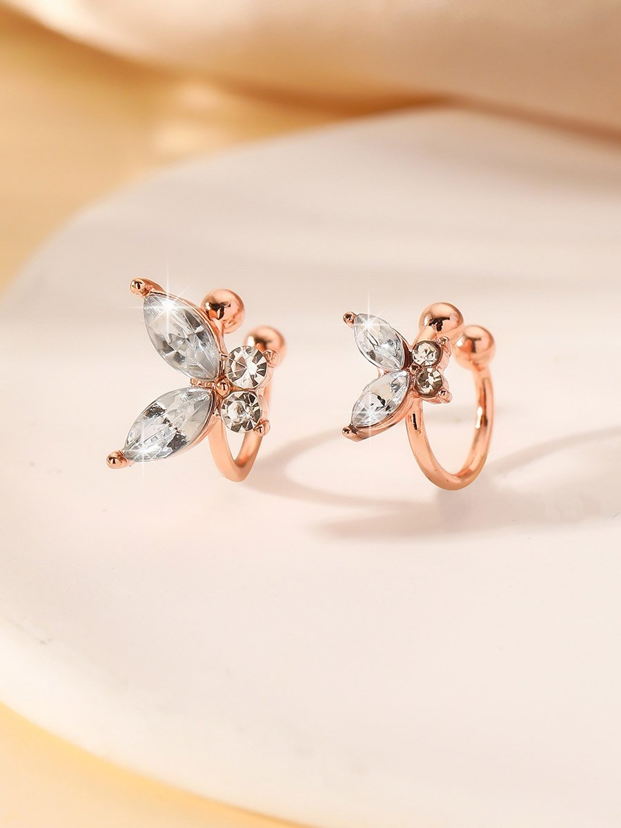 Butterfly Shaped Ear Clip Earrings