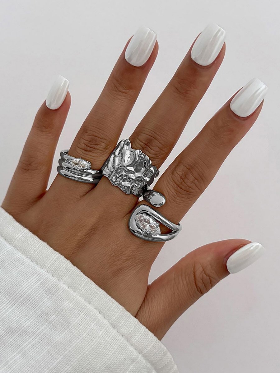 Pack of 3 - Statement Rings