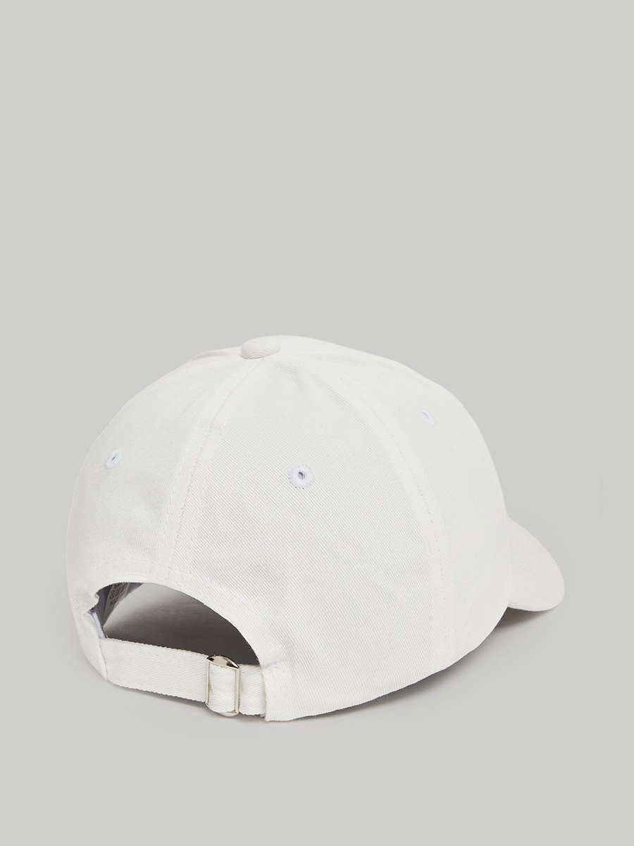 White Embroidered NY Baseball Cap