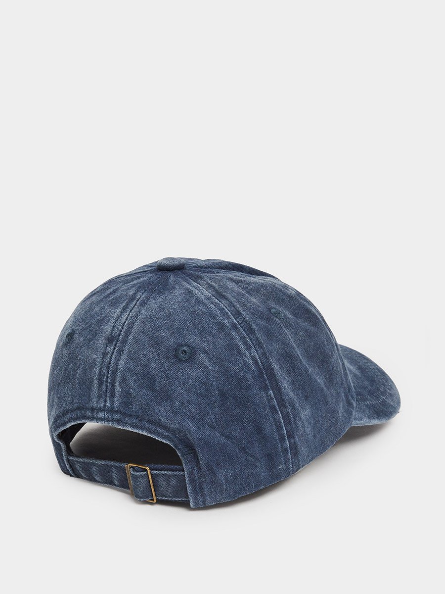 Navy Blue Embroidered Baseball Cap