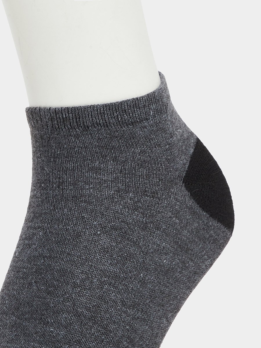 Pack of 3 - Contrast Detail Ankle Socks