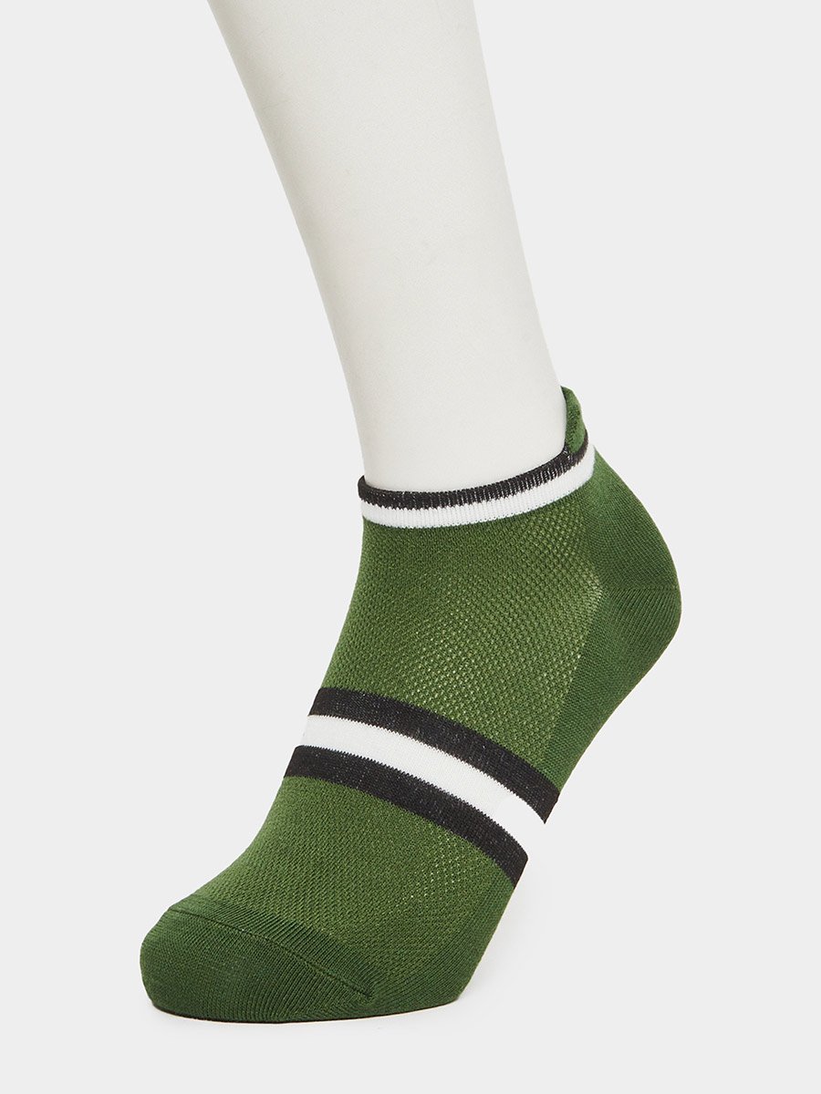 Pack of 3 - Striped Detail Ankle Socks