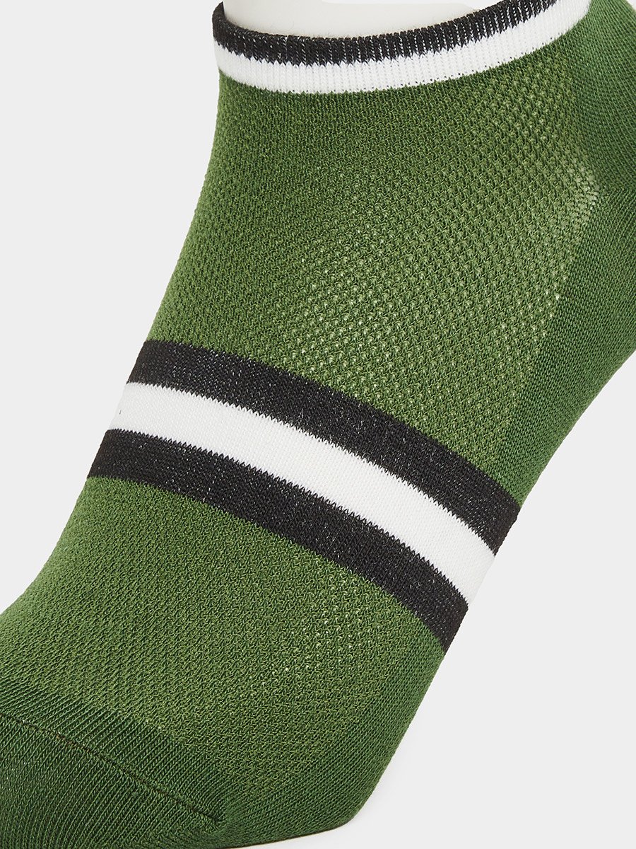 Pack of 3 - Striped Detail Ankle Socks