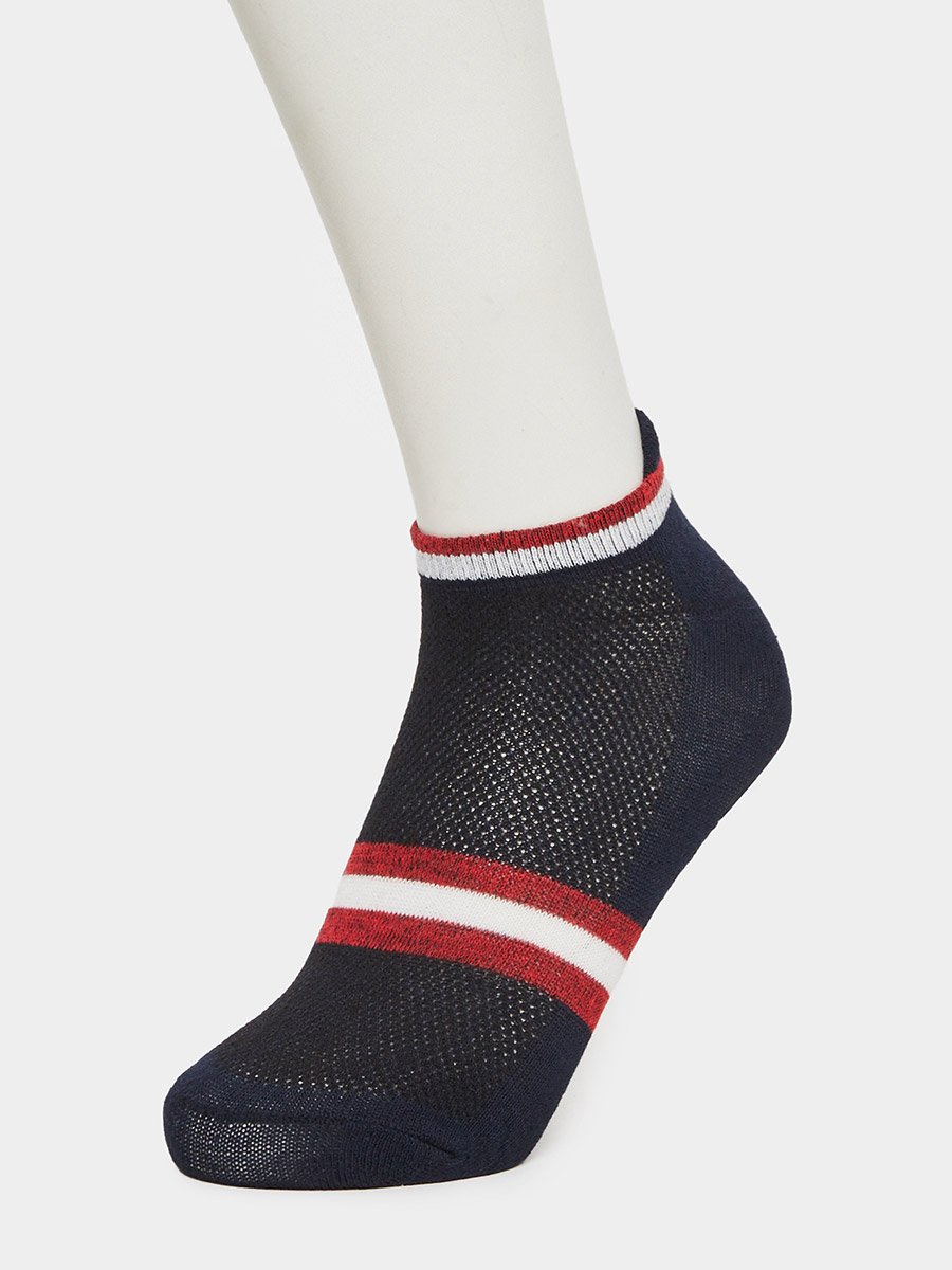 Pack of 3 - Striped Detail Ankle Socks