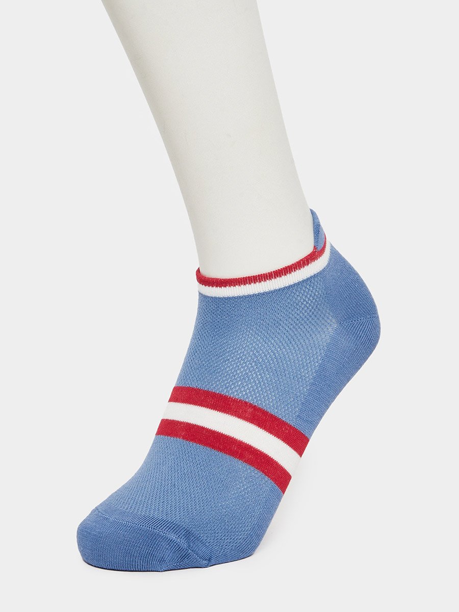 Pack of 3 - Striped Detail Ankle Socks