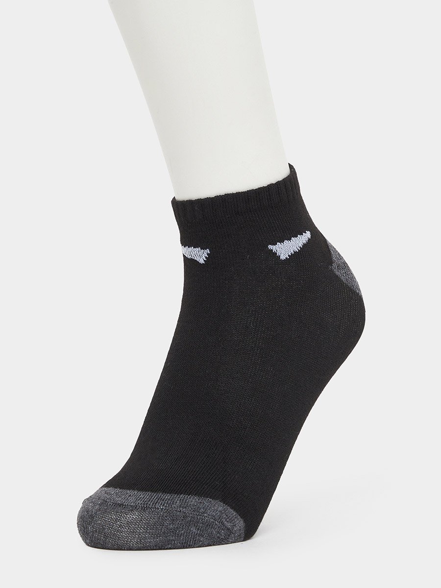 Pack of 3 - Contrast Detail Ankle Socks