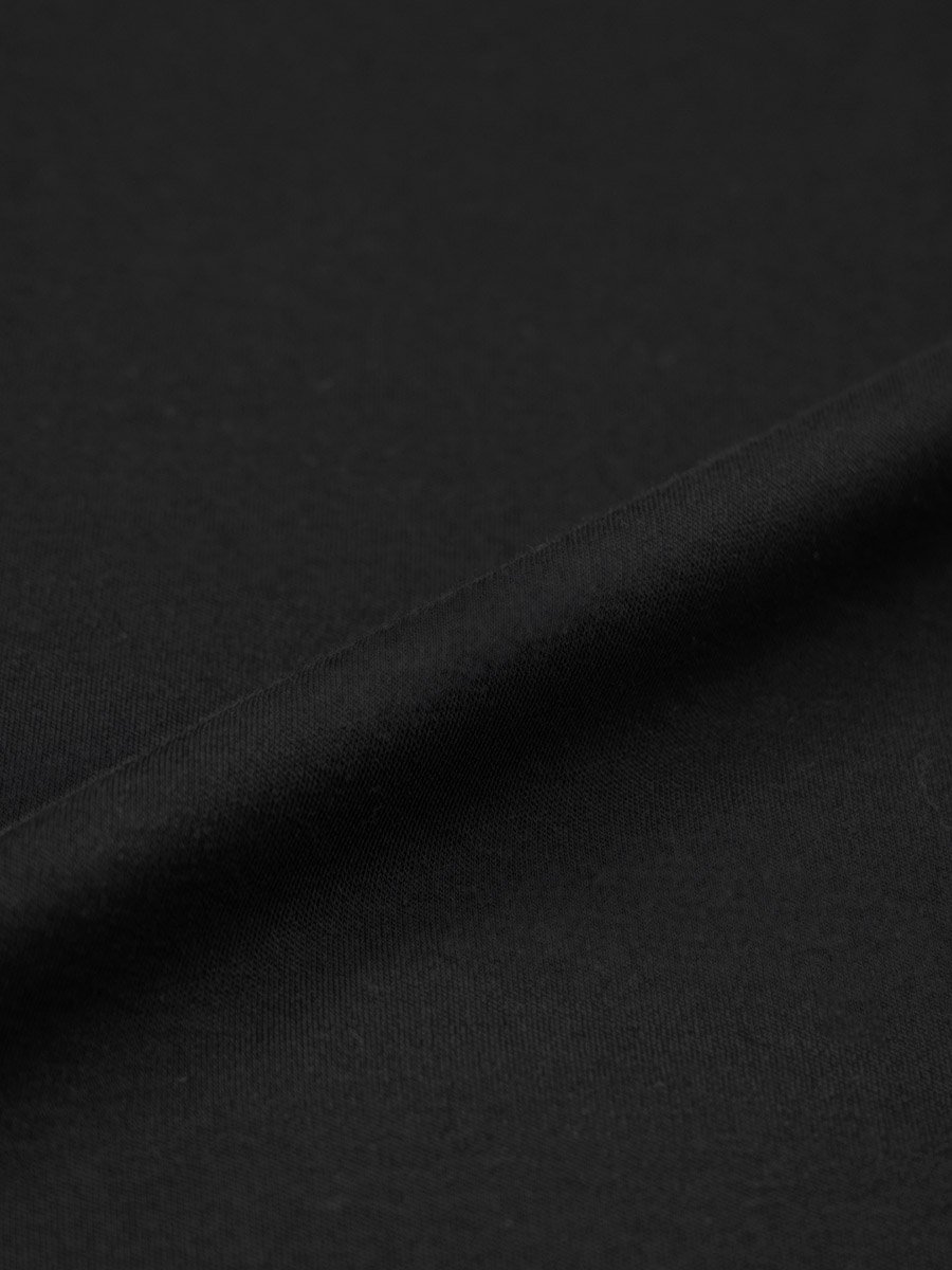 Men Black Relaxed Fit Crew Neck T-Shirt