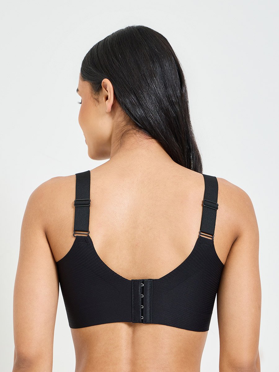 Solid Texture Padded Non Wired T-Shirt Bra