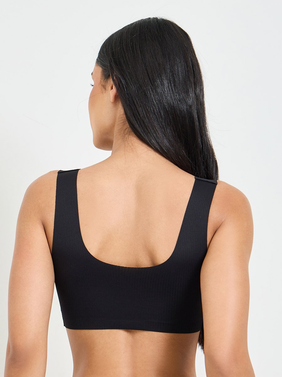 Solid Texture Padded Non Wired T-Shirt Bra